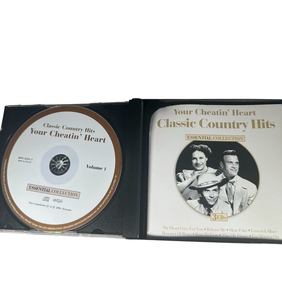 Your Cheatin Heart Classic Country Hits 3CD Essential Collection - Picture 3 of 8
